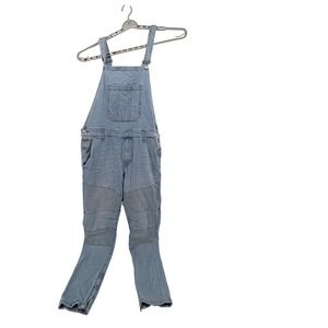 Forever 21 Men‎ Light Wash Denim Moto Biker Overalls Jeans Size No Size Tag
